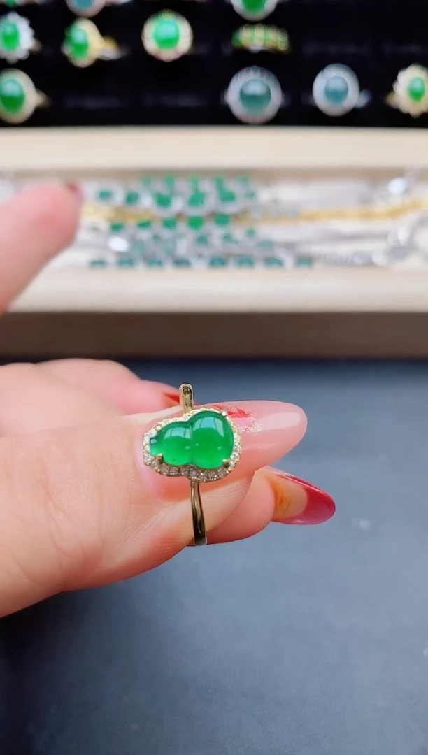 【闪购商品】翡翠戒指银S925镶嵌2313213