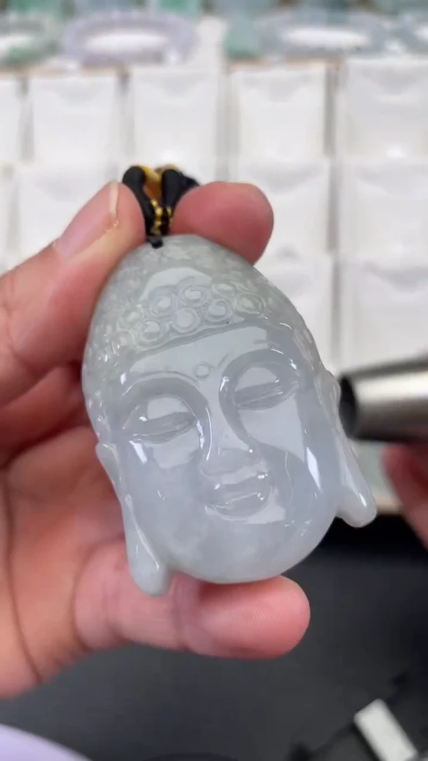 颈饰未镶嵌翡翠天然缅甸翡翠A货296