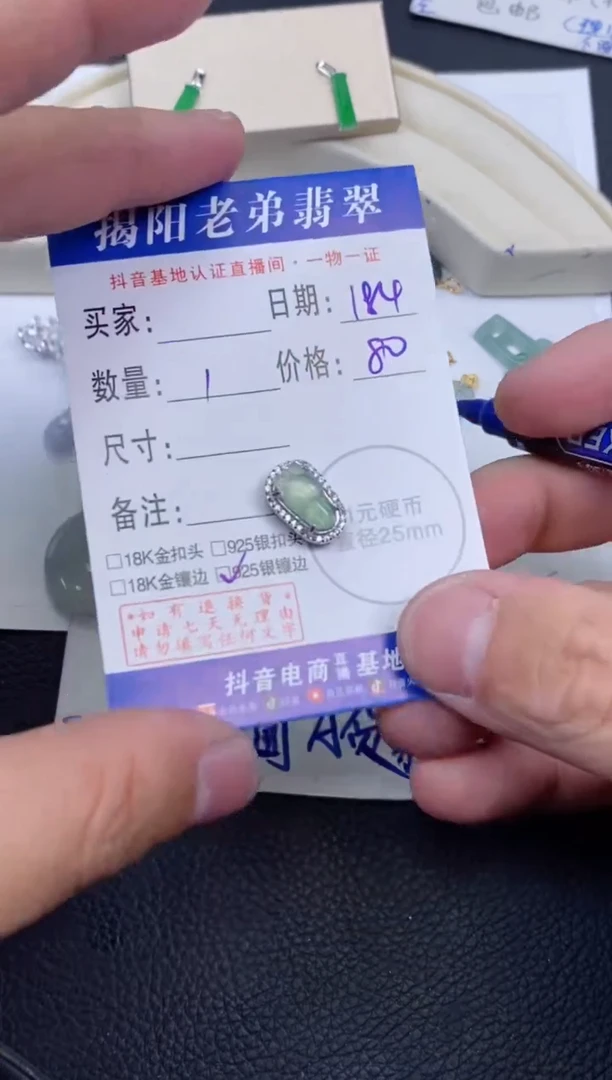 【闪购商品】翡翠颈饰银S925镶嵌多样性发其中一件