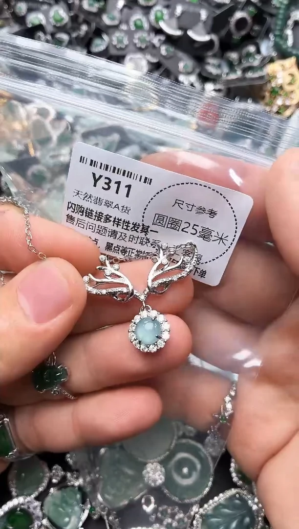 翡翠未镶嵌颈饰Y311项链