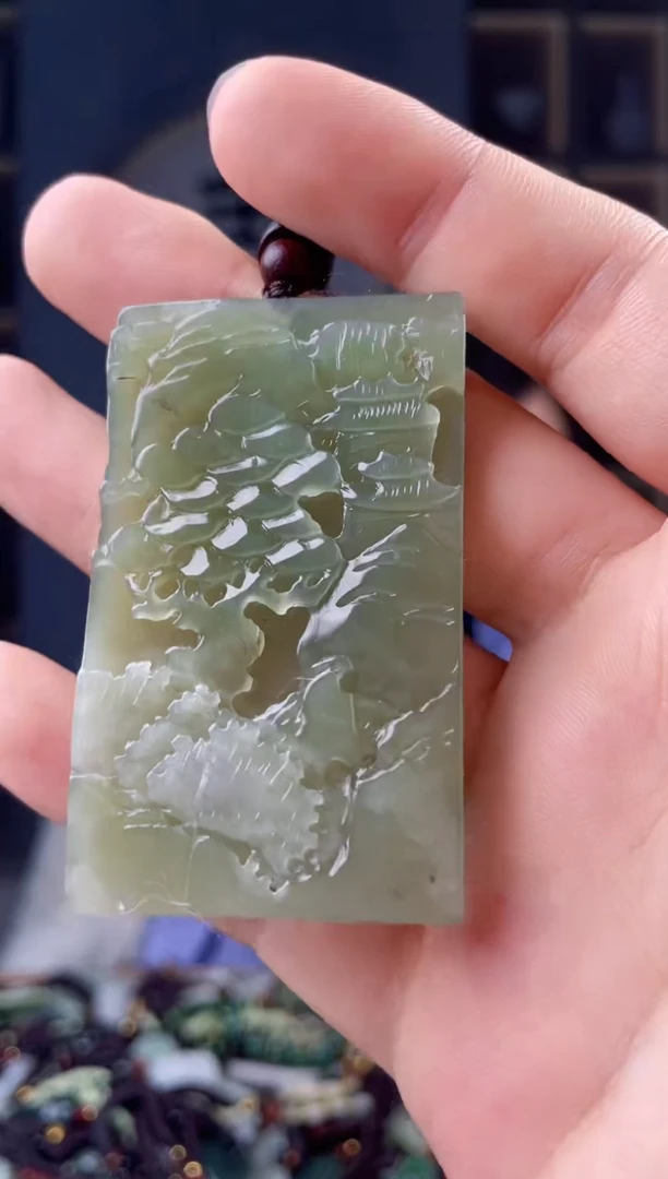 颈饰未镶嵌和田玉拍一发一，多样性发货