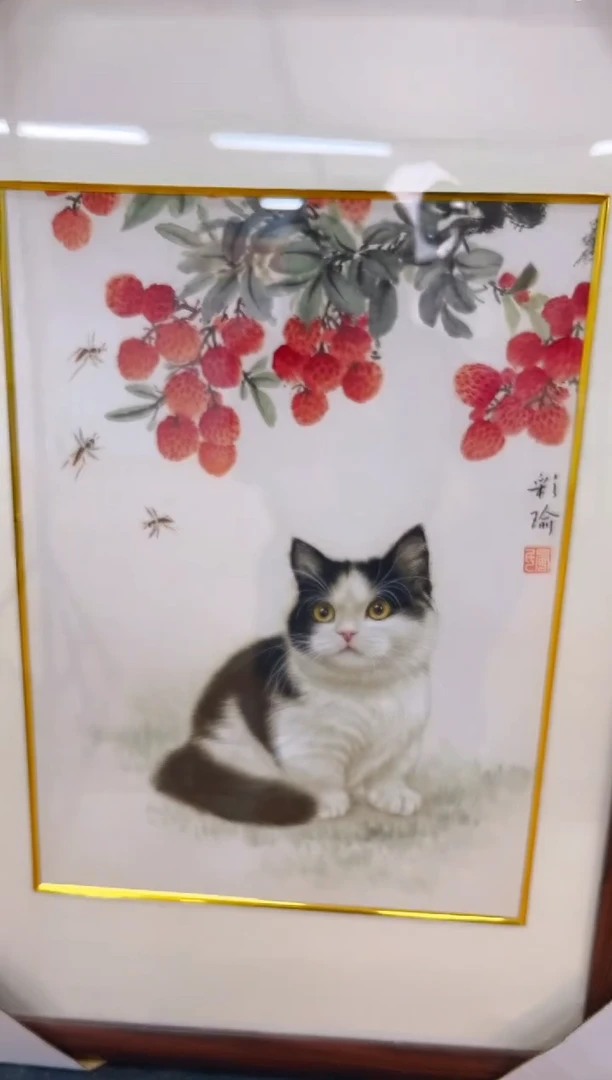 国画喵*人晏彩瑜老师猫