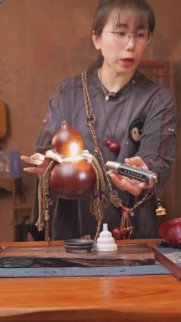 1164号链接精品大漆葫芦现货现发[一物一拍]