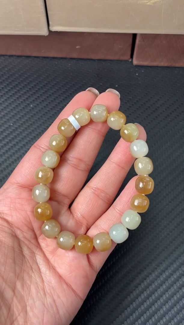 未镶嵌手串和田玉且末微色差远矿卡10m