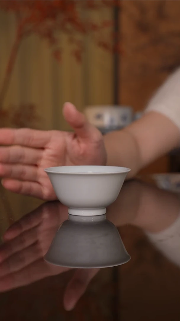 景德镇高温陶瓷撇口杯30号50cc