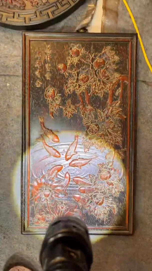 非洲紫檀（红花梨）53x30cm挂扁