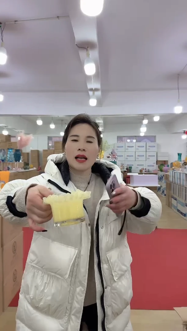 【闪购商品】无铅玻璃美全花器-d-早17