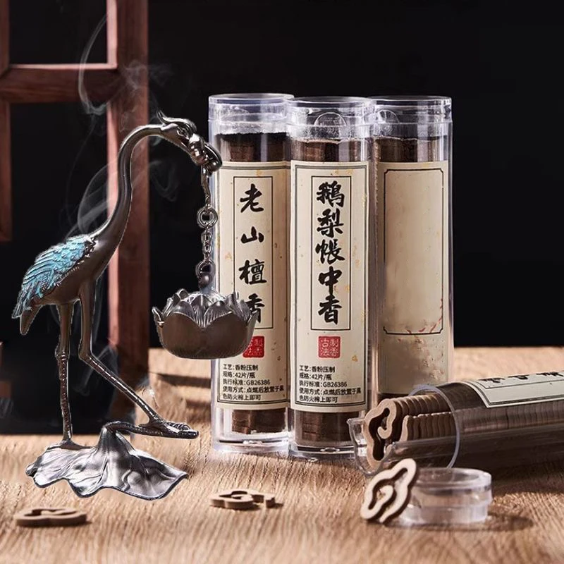 【闪购商品】小仙鹤小香炉家用茶桌摆件茶道器物带三管香