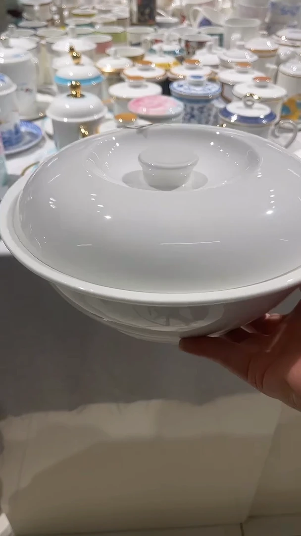 瓷白瓷隆达底标品锅