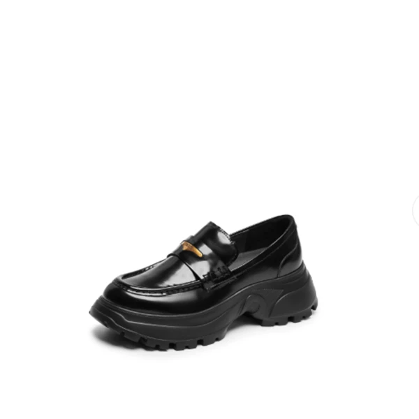 2025新款小海鸥英伦风复古乐福鞋厚底增高休闲鞋女EFU46CA5