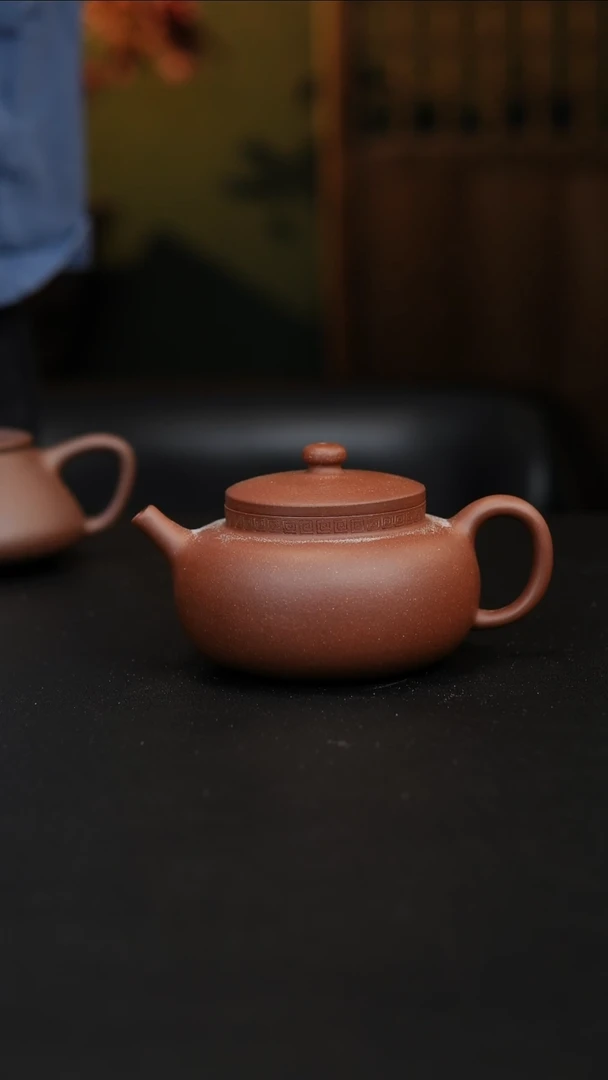 茶壶紫砂紫砂壶封釉紫泥平安