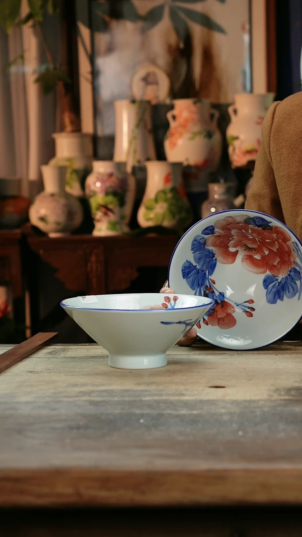 【闪购商品】瓷片景德镇纯手工釉下彩精品餐具