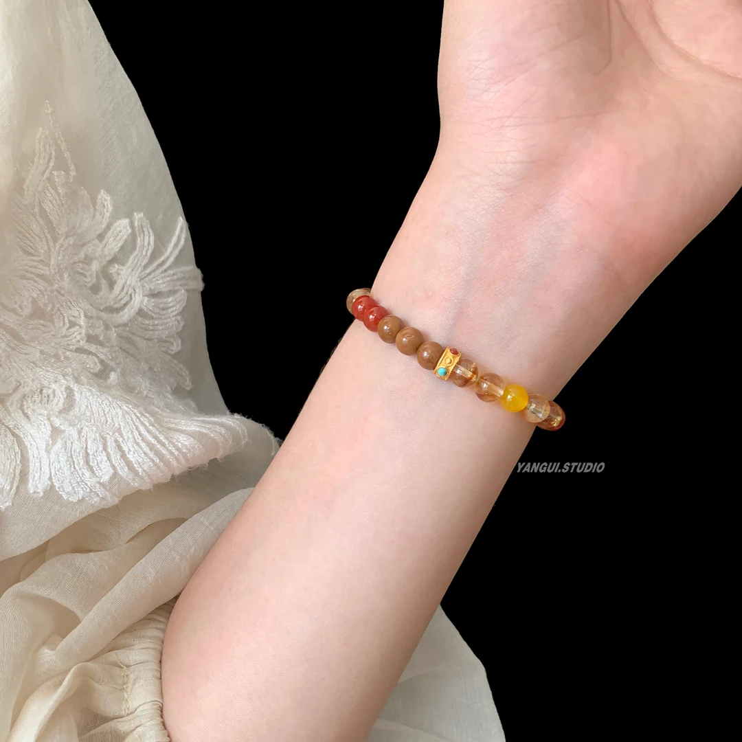 925银树脂手链 燕归yangui 原创 【确幸】 s925纯银手链