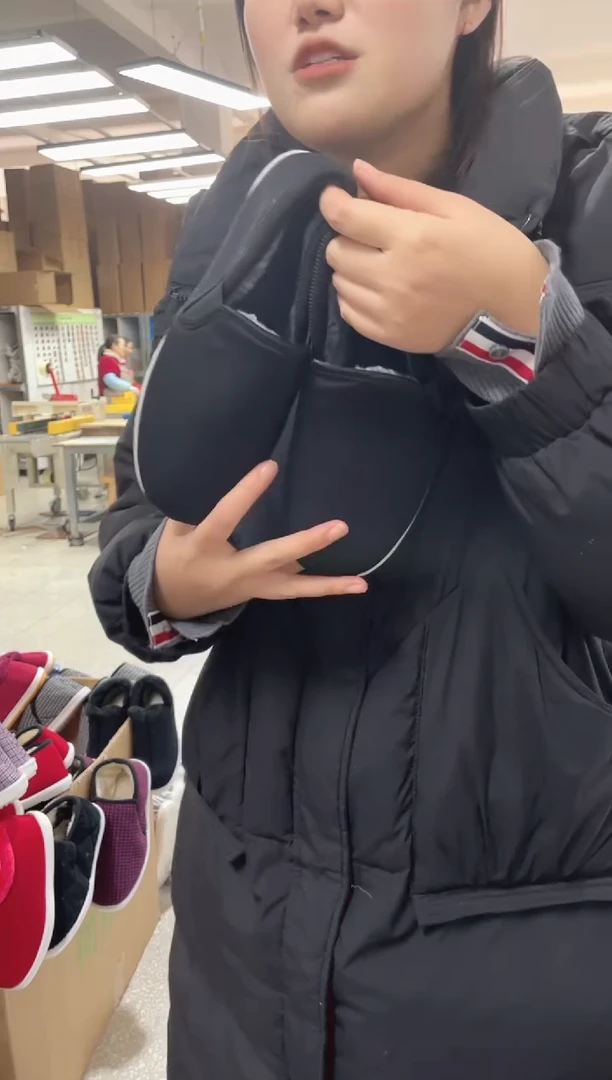 千层底+贴片黑松紧棉鞋38码