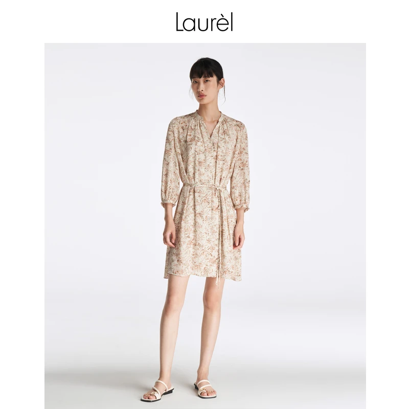 【晨粉专享价】Laurel浪漫剪影时尚修身连衣裙LWL342Y10100