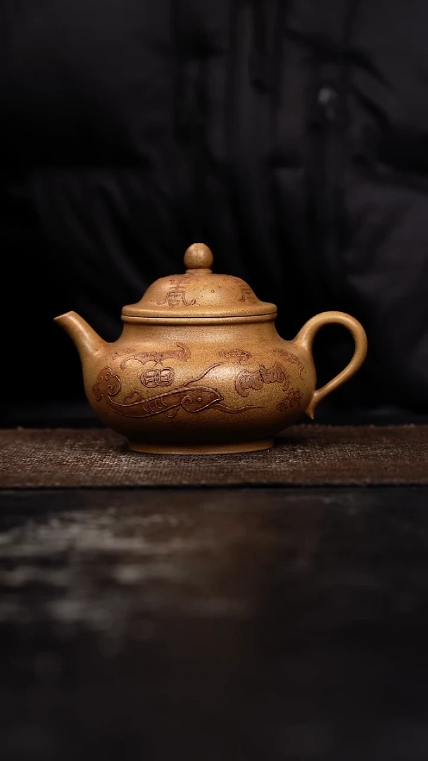 茶壶紫砂原矿手工壶160CC