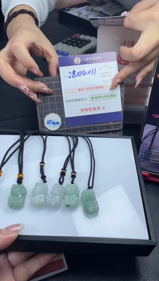 【闪购商品】翡翠挂件未镶嵌FL32貔貅CP多样性配绳