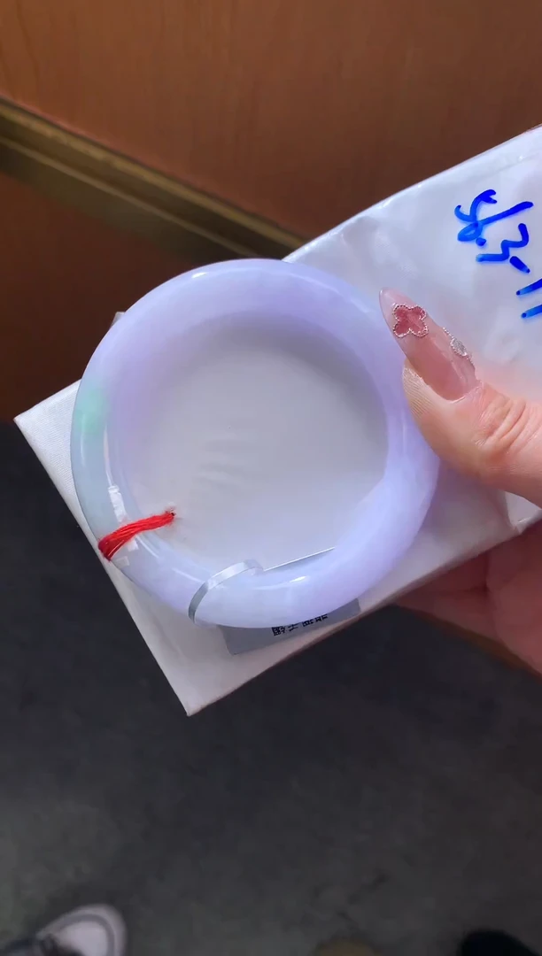 未镶嵌手镯翡翠-F57-圆条56.3