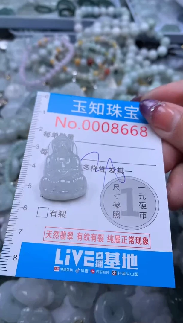 翡翠未镶嵌吊坠(不含链)8668