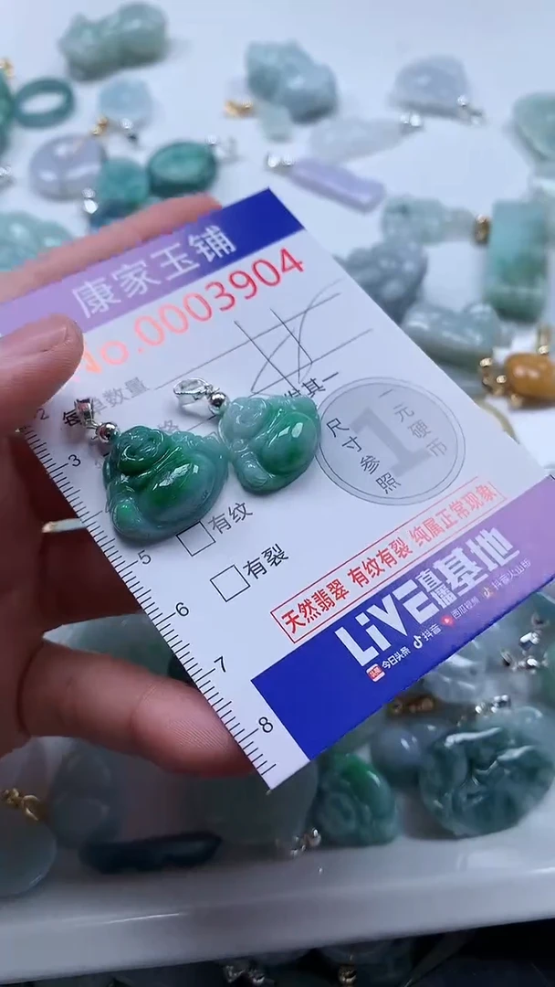 翡翠未镶嵌吊坠(不含链)3904