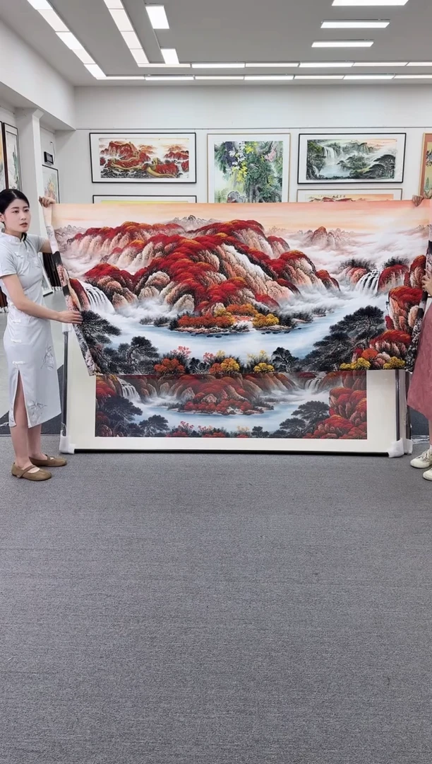 国画手绘 鸿运当头单画芯