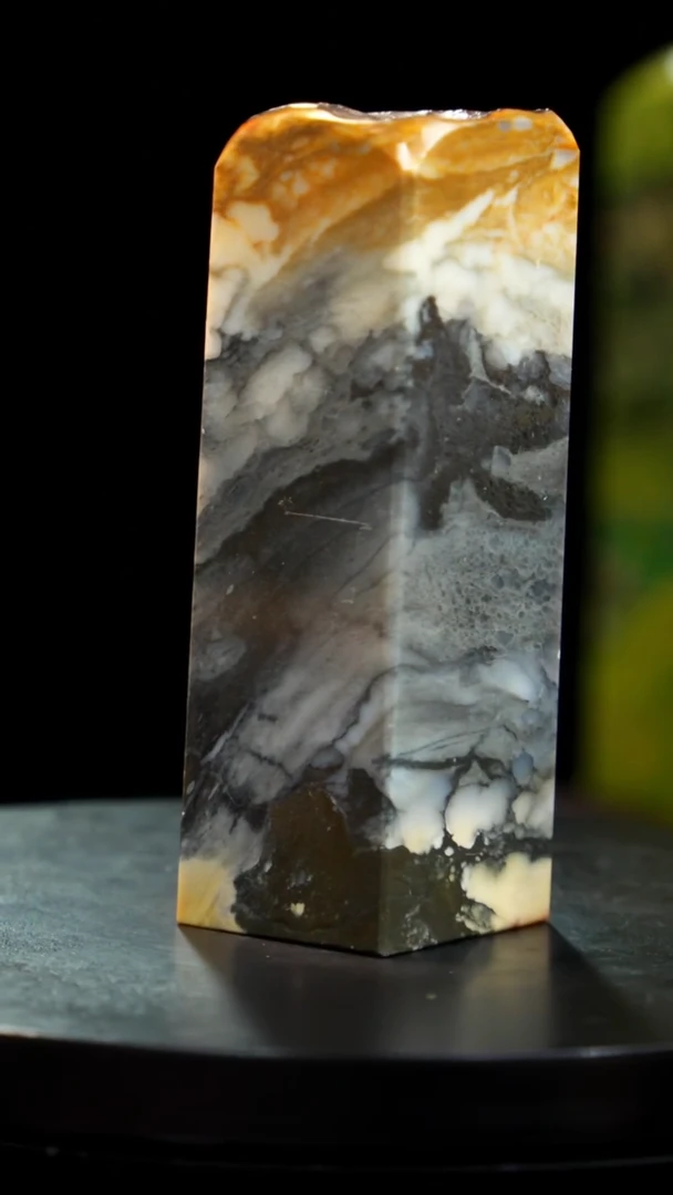 昌化石水墨蜂窝印章印章印章