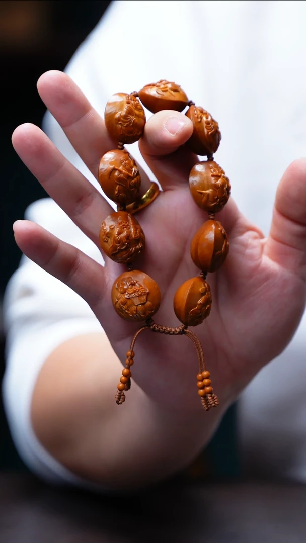 手串/手链橄榄核浮雕八仙【蒋利伟】