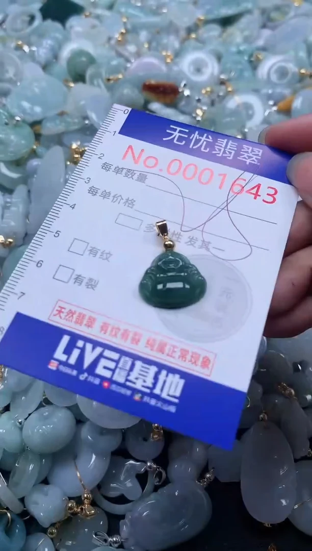 翡翠未镶嵌吊坠(不含链)1643