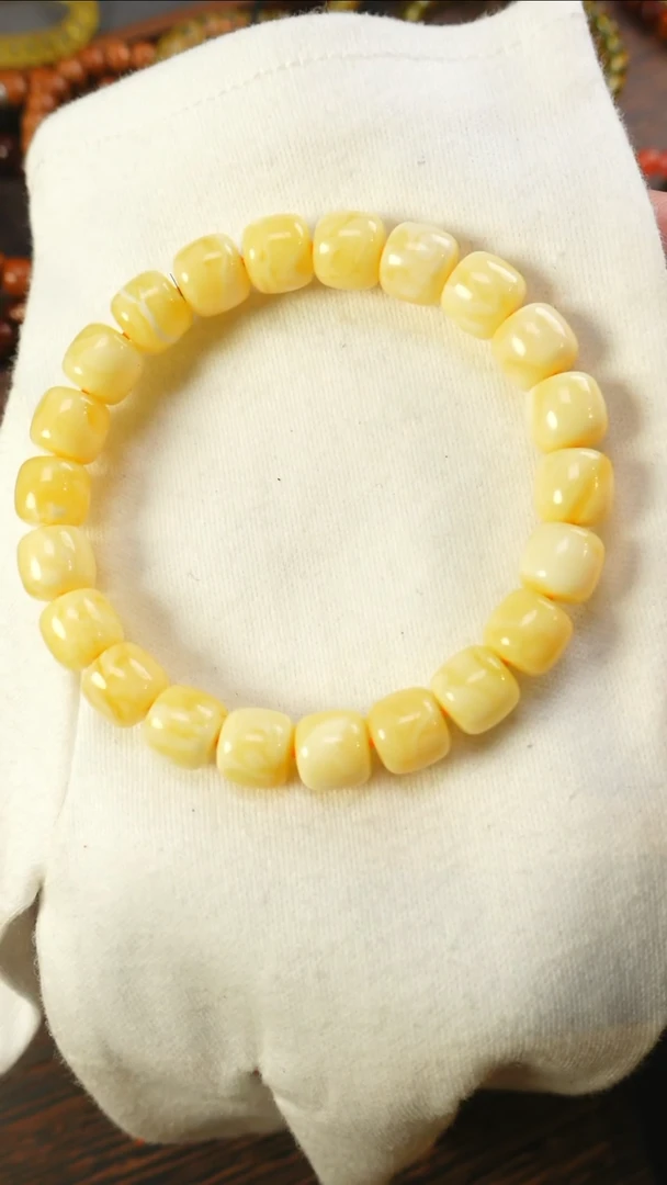 【闪购商品】蜜蜡手链未镶嵌2498/9.5mm红标手串