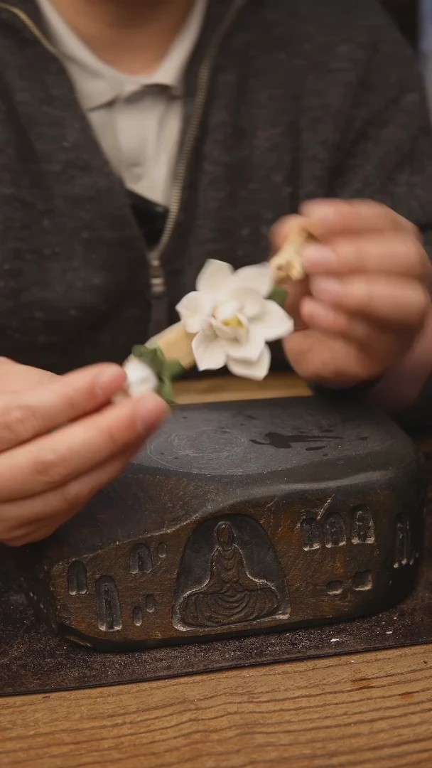 甘石陶艺开播福利栀子花手同