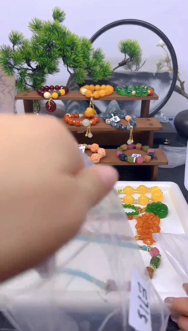 【闪购商品】碧玺猫眼耳饰14K金镶嵌耳饰E715
