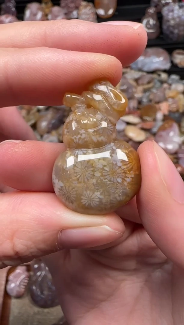 颈饰未镶嵌硅化珊瑚（珊瑚玉）420