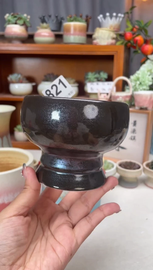 瓷片821知木小芳花盆编号