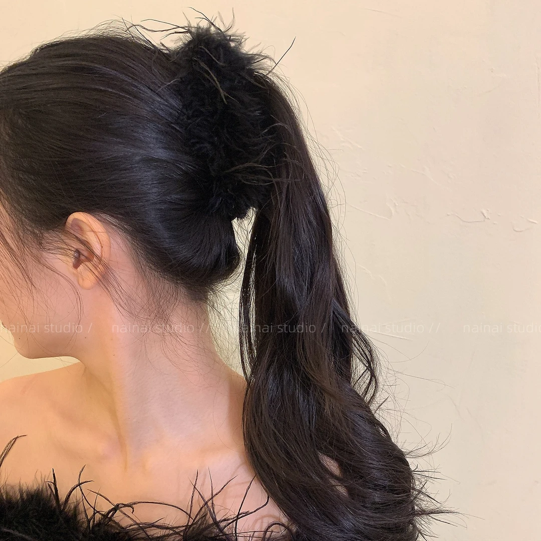 羽毛香蕉夹纯欲氛围感显发量多超仙香蕉夹子高级感饱满扭扭夹