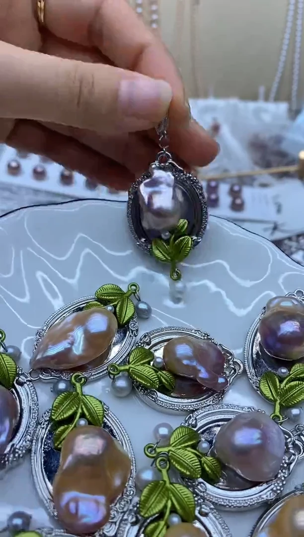 吊坠(不含链)合金淡水珍珠吊坠多样性发其一