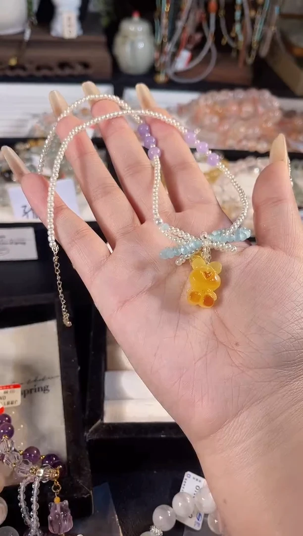 【闪购商品】琥珀颈饰未镶嵌多样性发货其一