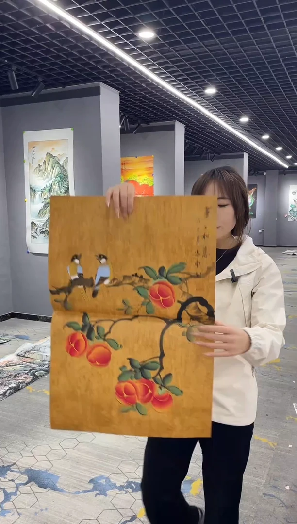 真人名画手工手绘