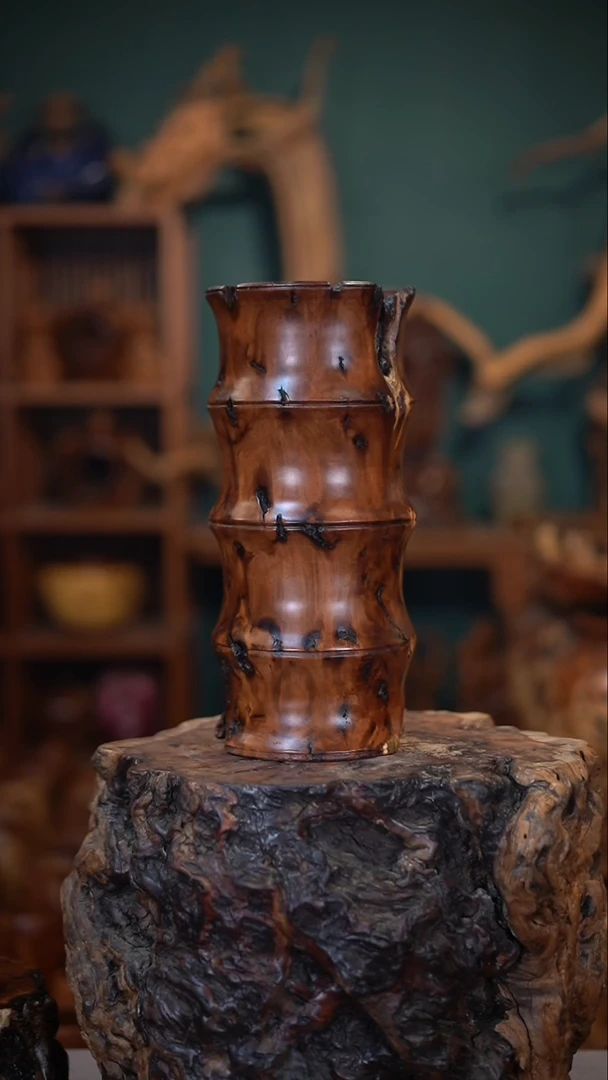 【闪购商品】枣木雷击枣木竹节瓶