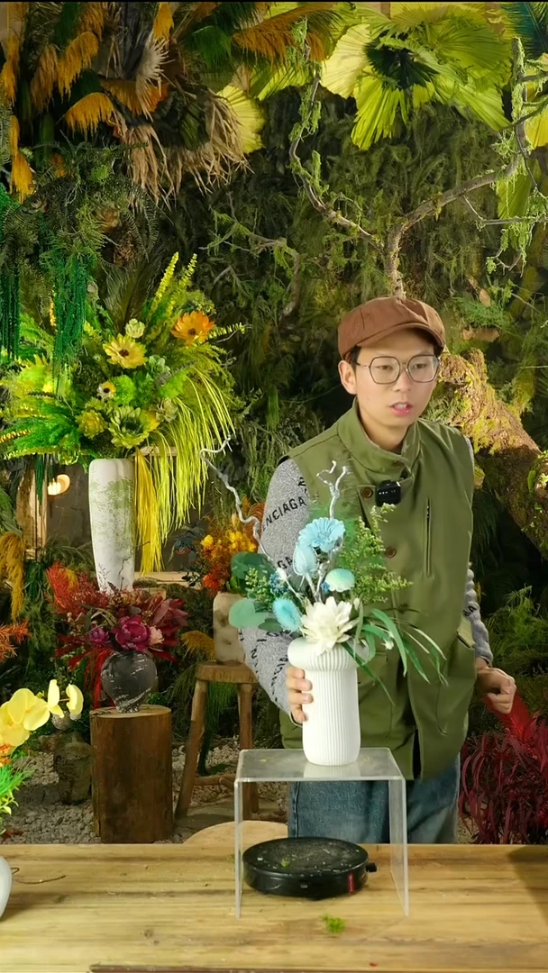 永生花一物一拍连花带瓶