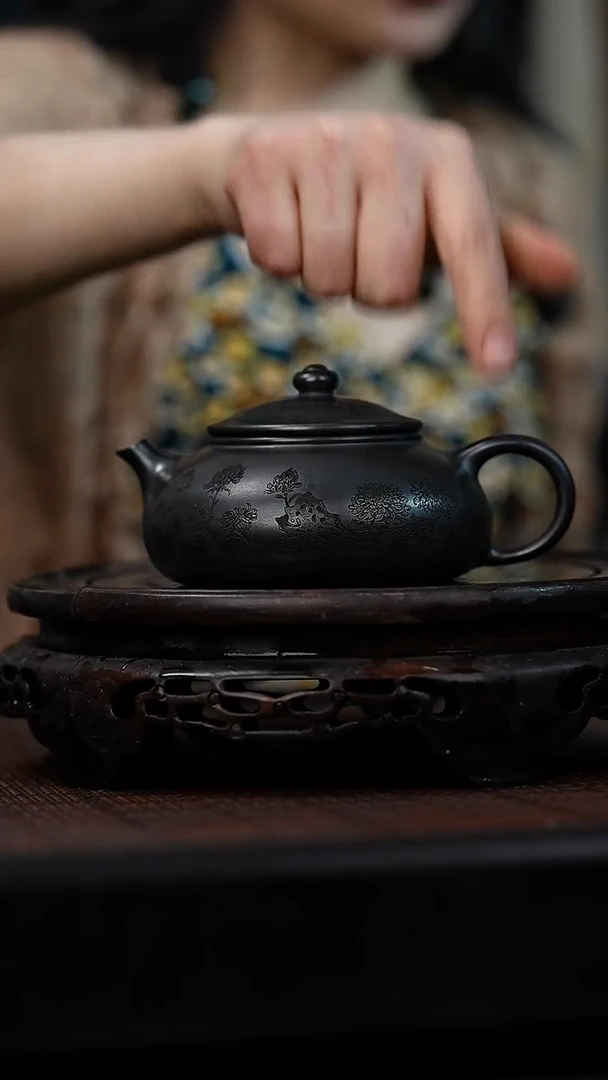 茶壶紫砂宜兴岁颐传砂原矿全手33