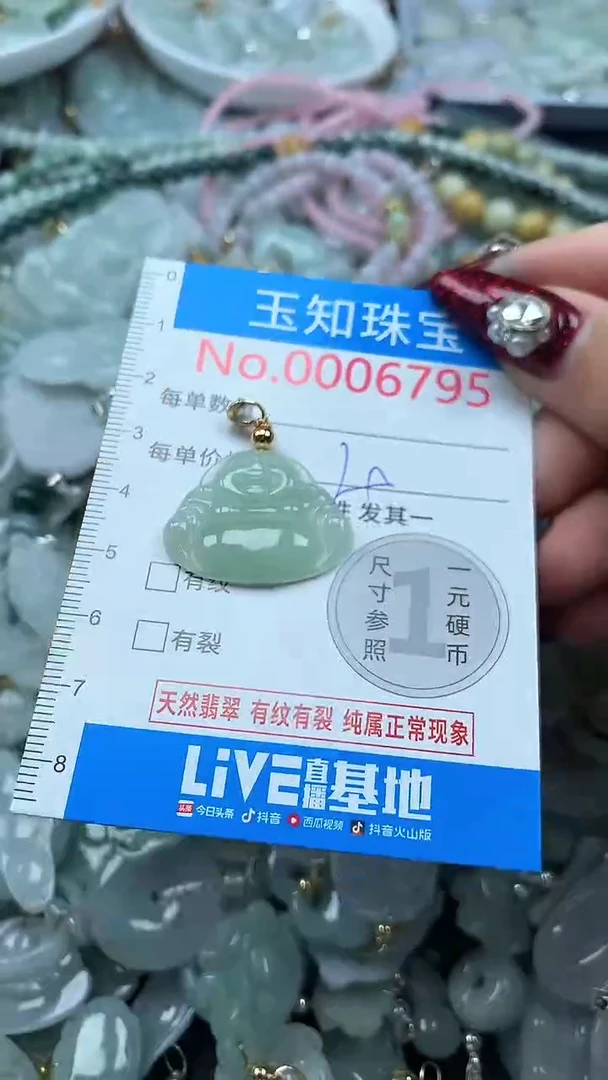 吊坠(不含链)未镶嵌翡翠6795