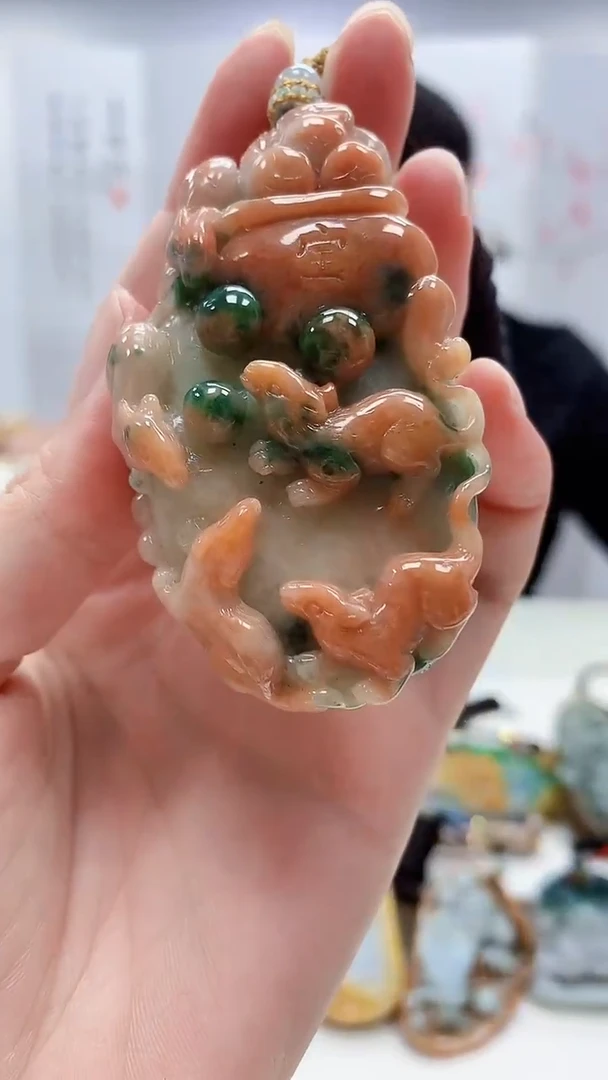 定制翡翠未镶嵌5060zm-毛货挂件159