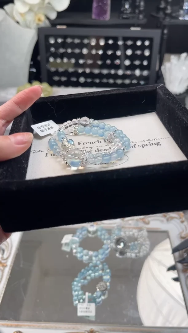 【闪购商品】烟晶手链银S925镶嵌水晶