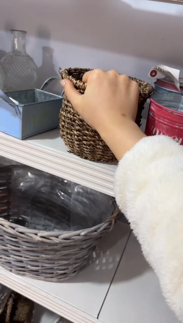 不***话微瑕捡漏 内衬编织筐