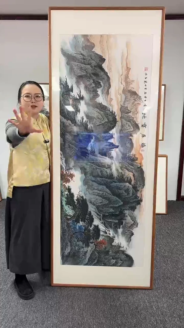 【闪购商品】国画福居宝地210*80绘画作品