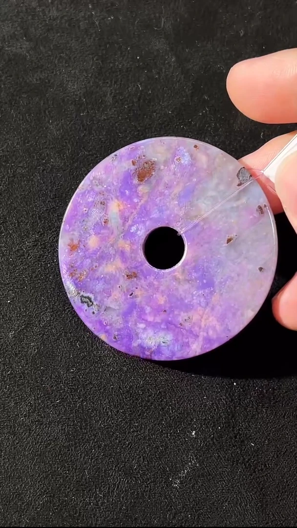 苏纪石（舒俱来）未镶嵌平安扣南非舒俱来老矿