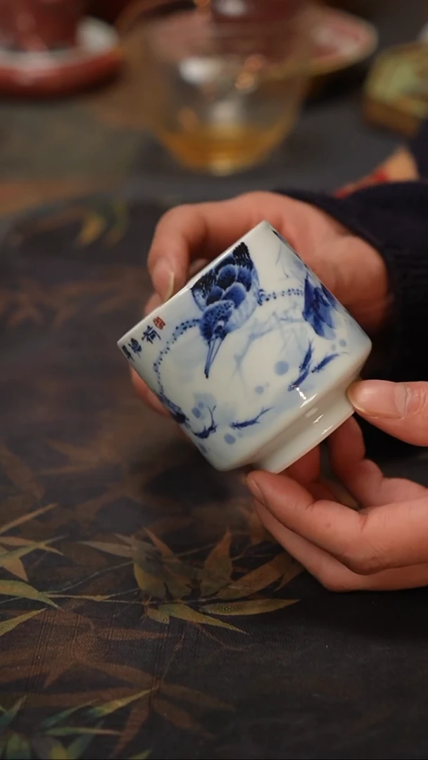康亭守艺荷塘翠影杯