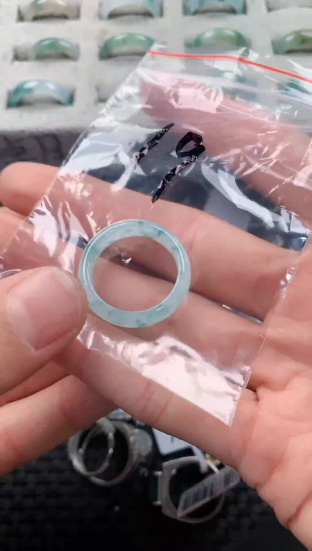 银S925镶嵌戒指翡翠555------8