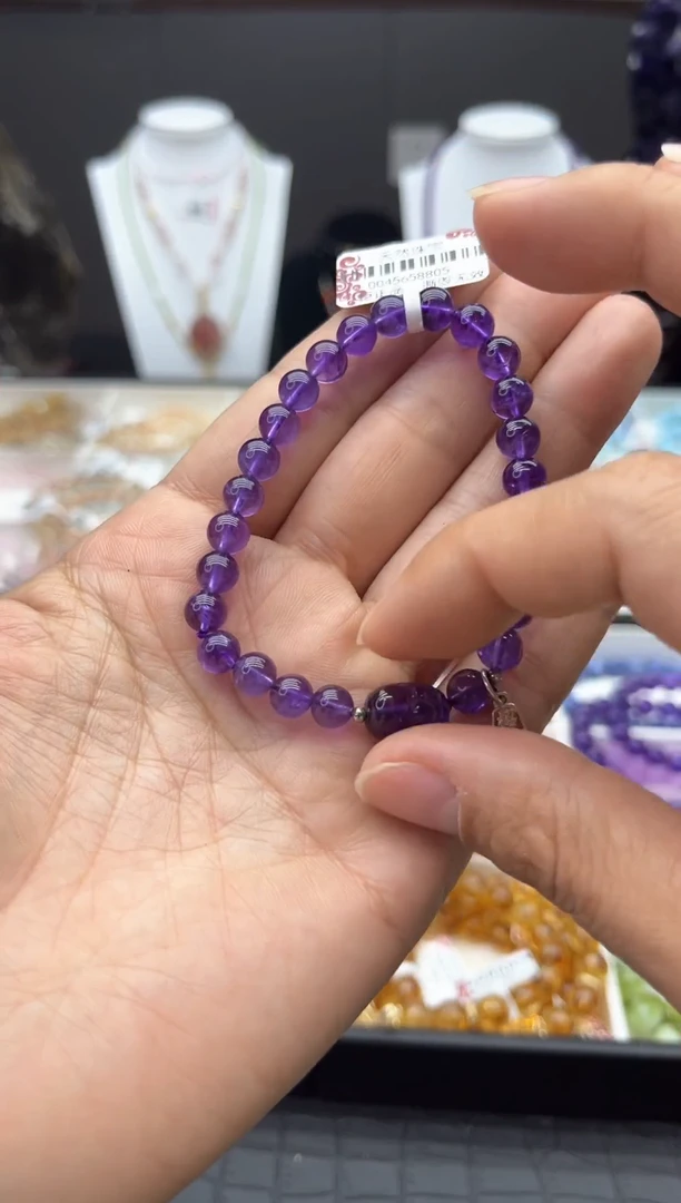 【闪购商品】水晶手链未镶嵌紫水晶手串