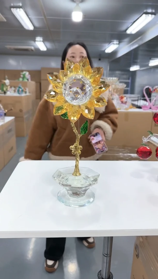 【闪购商品】玻璃金沃0034向日葵